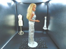 18 in barbie silver halter top skirt a